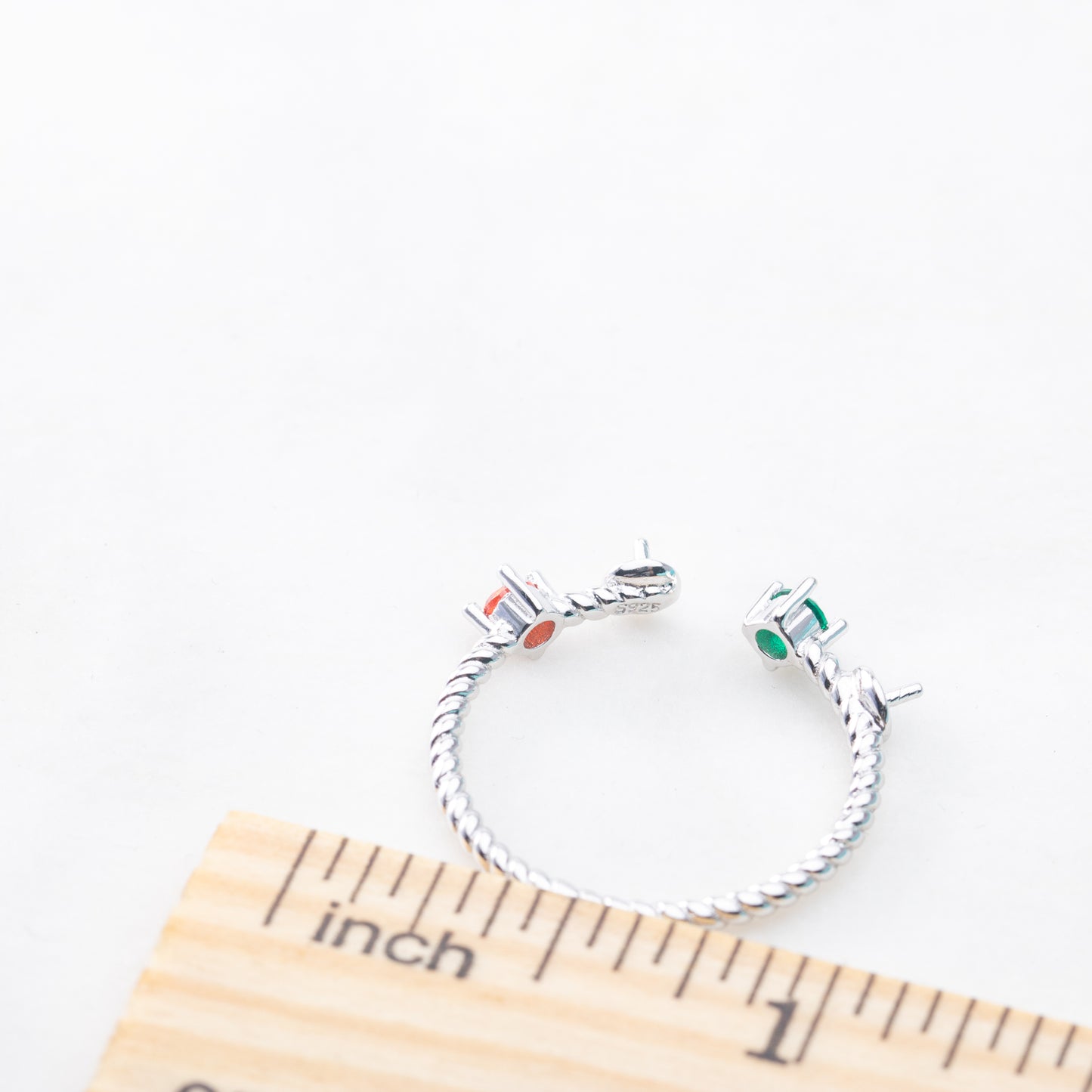 r010864 DIY 6-8mm Natural Freshwater pearl Ring accessory 925 sterling silver Adjustable size engagement jewelry ring for women