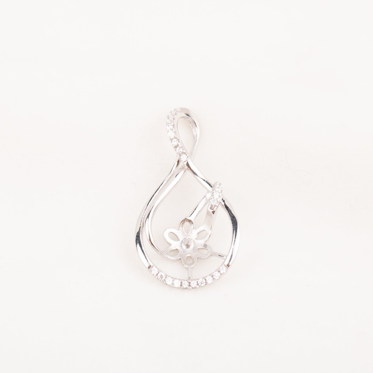 P010782 DIY 9-12mm Natural Freshwater pearl pendant accessory 925 sterling silver engagement jewelry necklace for women