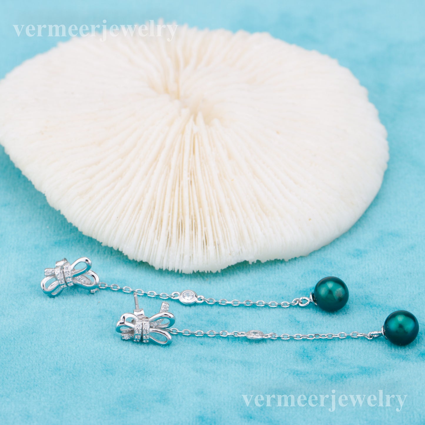 e010896 S925 pearl earring 925 sterling silver DIY 7-8mm Natural Freshwater pearl stud earring for women