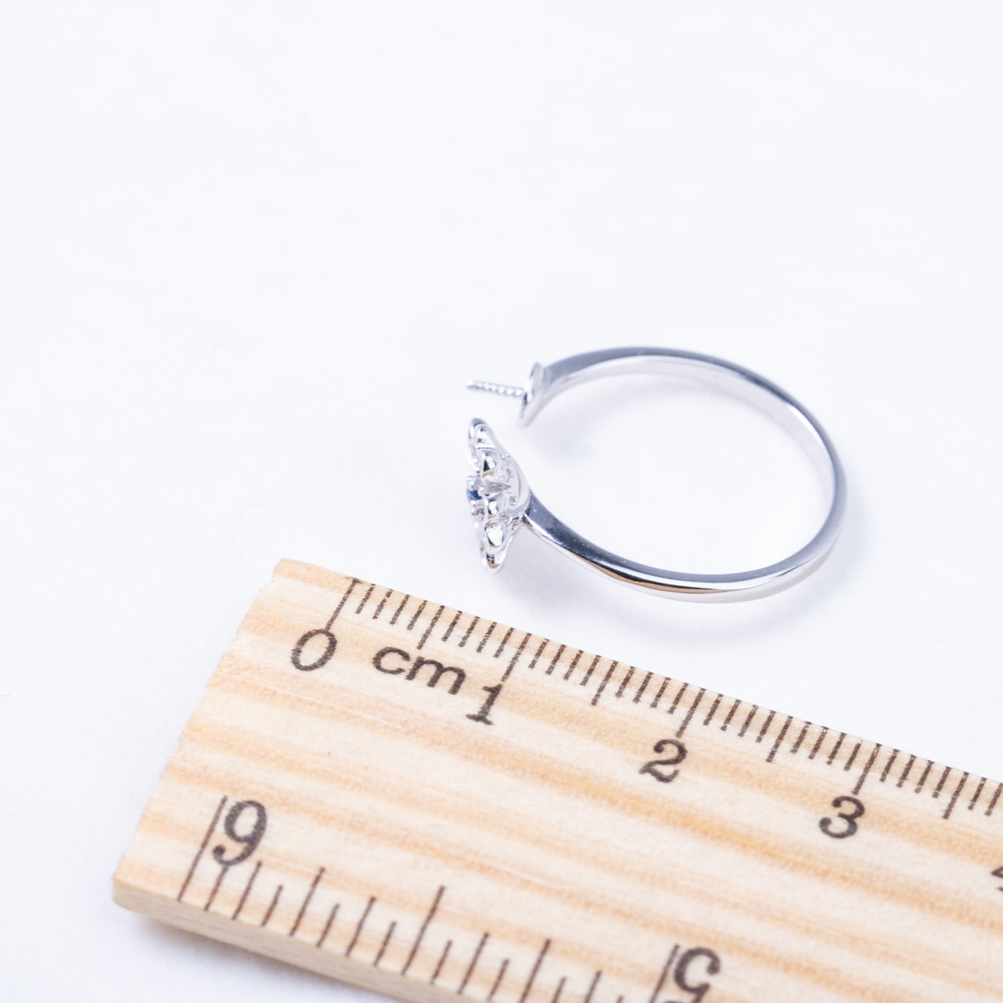 r010889 DIY 6-8mm Natural Freshwater pearl Ring accessory 925 sterling silver Adjustable size engagement jewelry ring for women