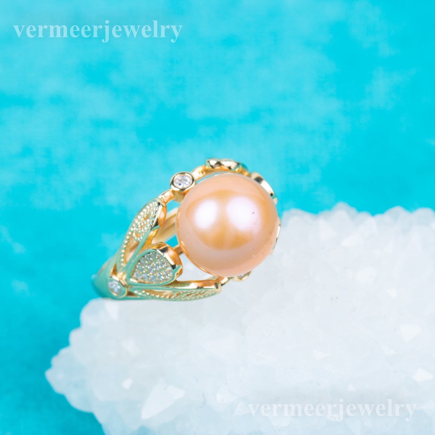 re010841DIY 9-11mm Natural Freshwater pearl Ring accessory 925 sterling silver Adjustable size engagement jewelry ring for women