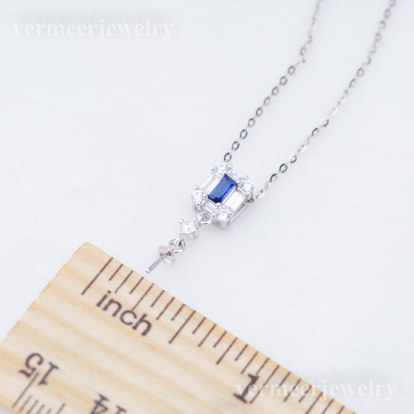 P011030 DIY 6-8mm Natural Freshwater pearl pendant accessory 925 sterling silver engagement jewelry necklace for women