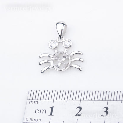P010882 DIY 7-9mm Natural Freshwater pearl pendant accessory 925 sterling silver engagement jewelry necklace for women