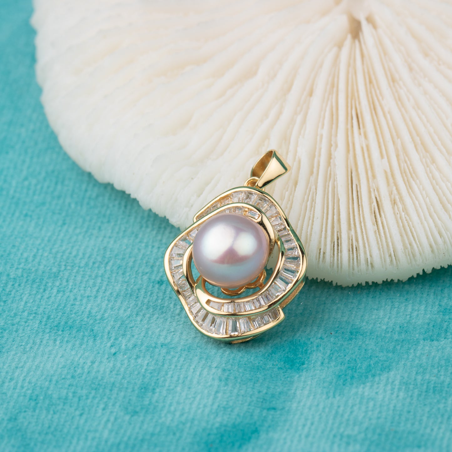 P010675 DIY 8-12mm Natural Freshwater pearl pendant accessory 925 sterling silver engagement jewelry necklace for women