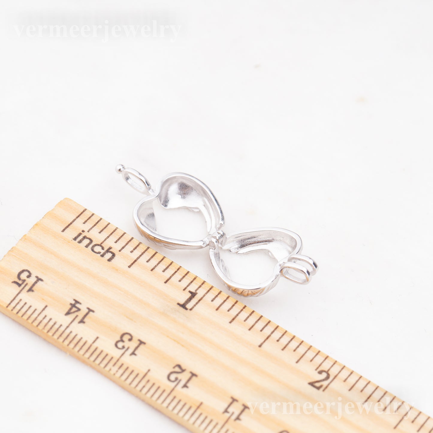 C030111 sterling silver Freshwater pearl cage pendant necklace jewelry locket for pearl party