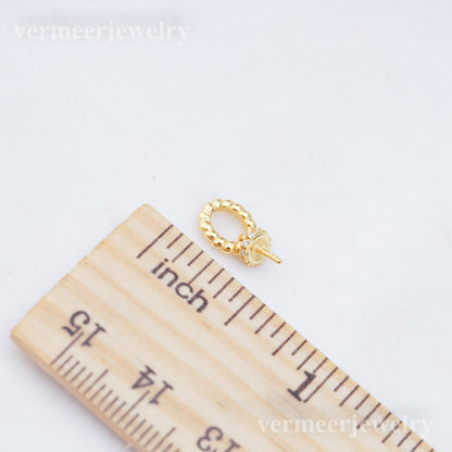 P011027 DIY 6-8mm Natural Freshwater pearl pendant accessory 925 sterling silver engagement jewelry necklace for women