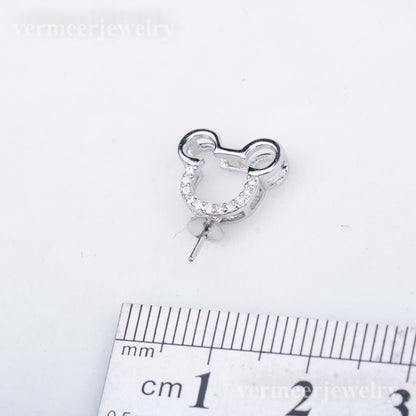 P010850 DIY 7-9mm Natural Freshwater pearl pendant accessory 925 sterling silver engagement jewelry necklace for women