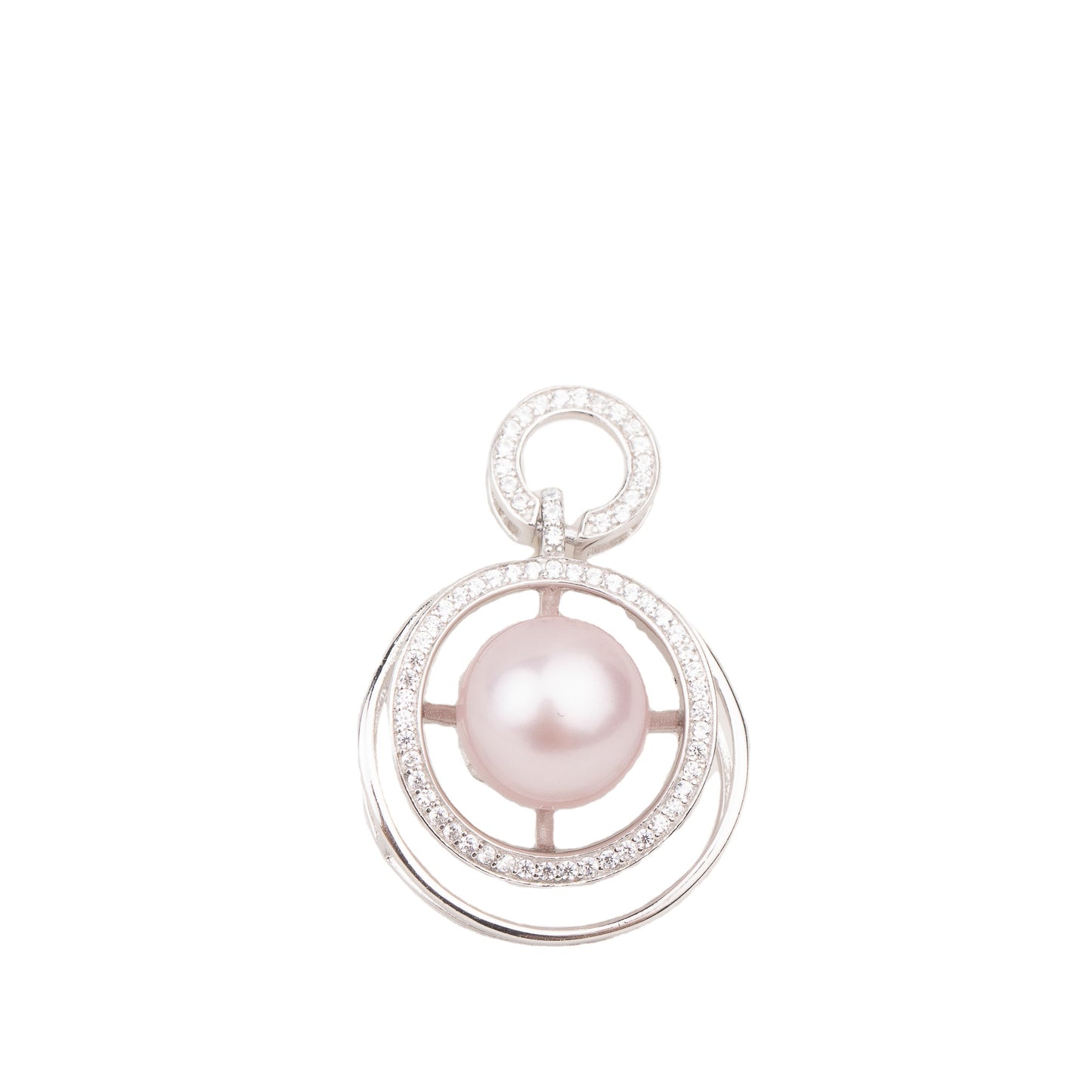 P010757 DIY 9-13mm Natural Freshwater pearl pendant accessory 925 sterling silver engagement jewelry necklace for women