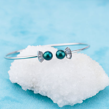 b010231  DIY 7-8mm Natural Freshwater pearl bracelet accessory 925 sterling silver adjustable chain bracelet for women