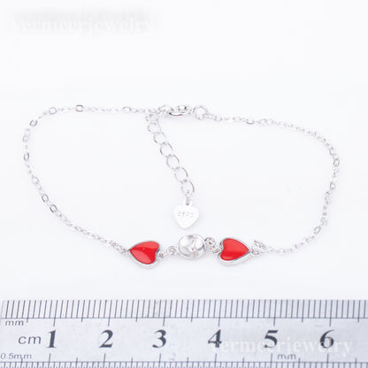 b010192 DIY 7-8mm Natural Freshwater pearl bracelet accessory 925 sterling silver adjustable chain bracelet for women