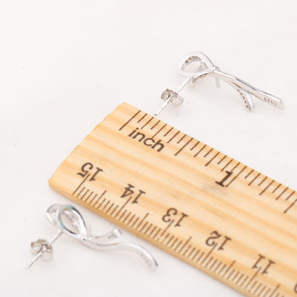 e010853 S925 pearl earring 925 sterling silver DIY 7-8mm Natural Freshwater pearl stud earring for women