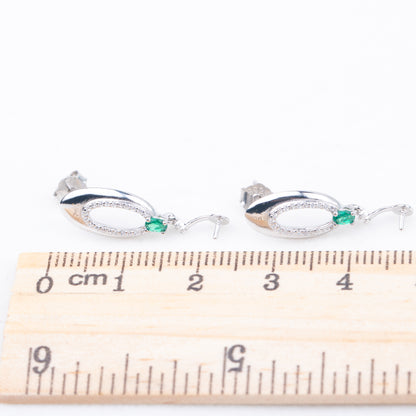 e010778 S925 pearl earring 925 sterling silver DIY 7-8mm Natural Freshwater pearl stud earring for women