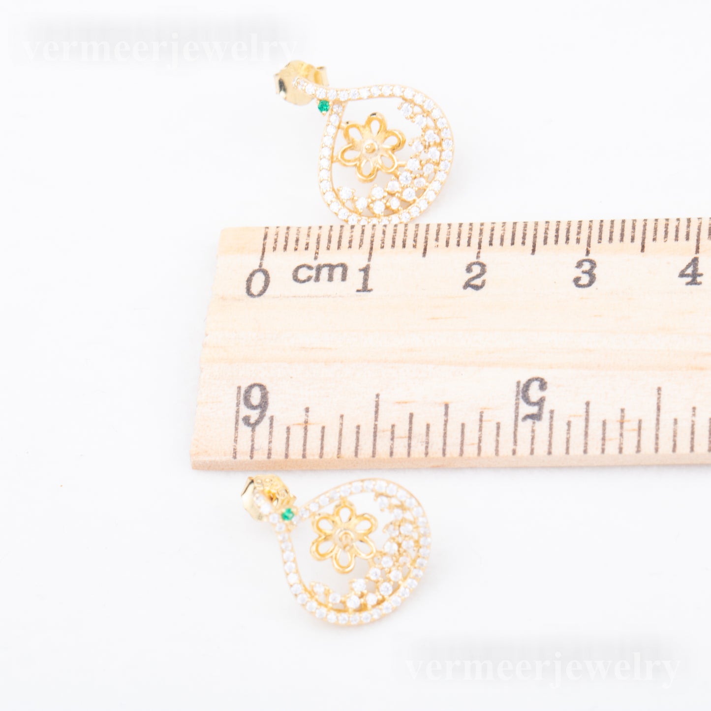 e010787 S925 pearl earring 925 sterling silver DIY 7-8mm Natural Freshwater pearl stud earring for women