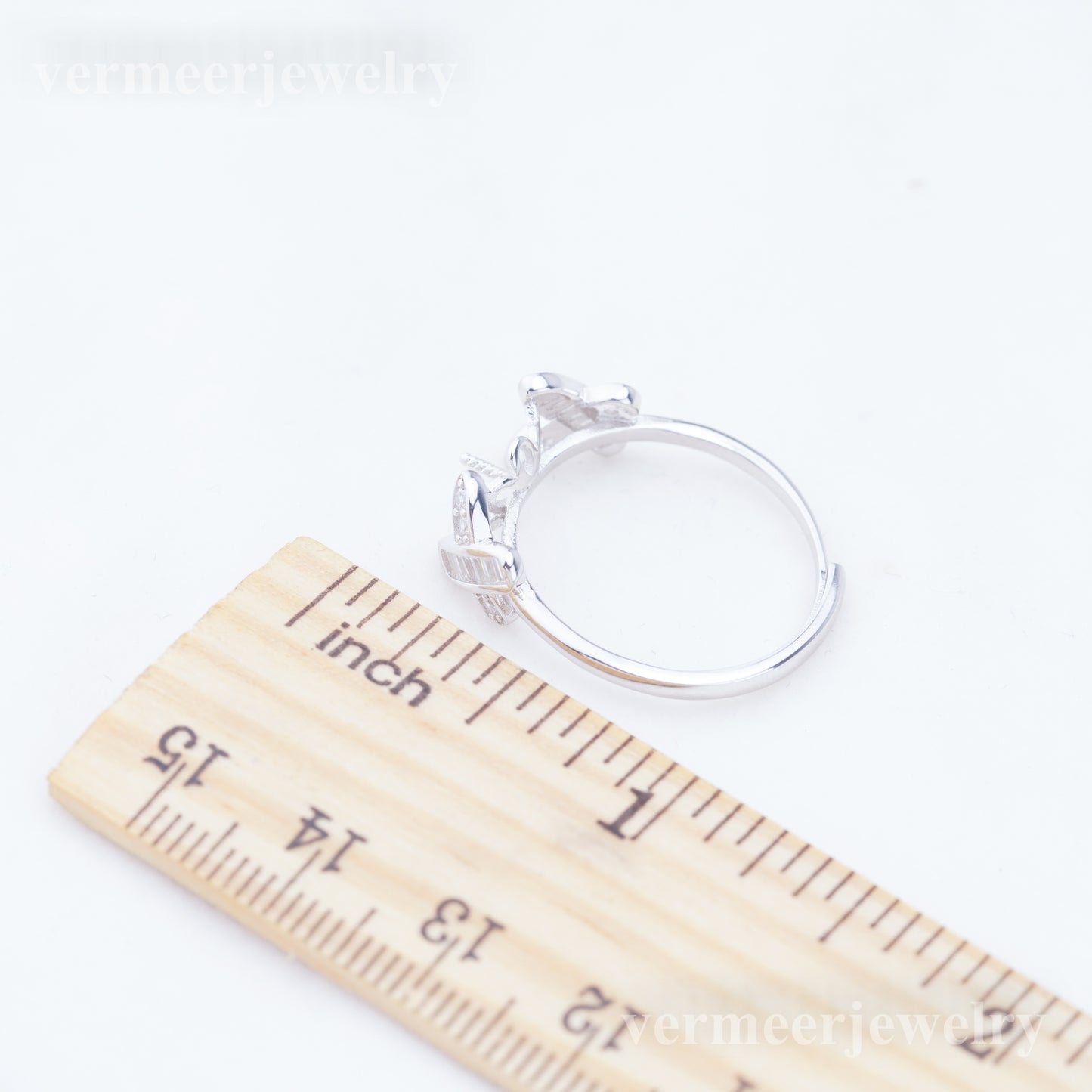re010936 DIY 9-11mm Natural Freshwater pearl Ring accessory 925 sterling silver Adjustable size engagement ring for women