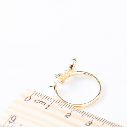 r010873 DIY 6-8mm Natural Freshwater pearl Ring accessory 925 sterling silver Adjustable size engagement jewelry ring for women