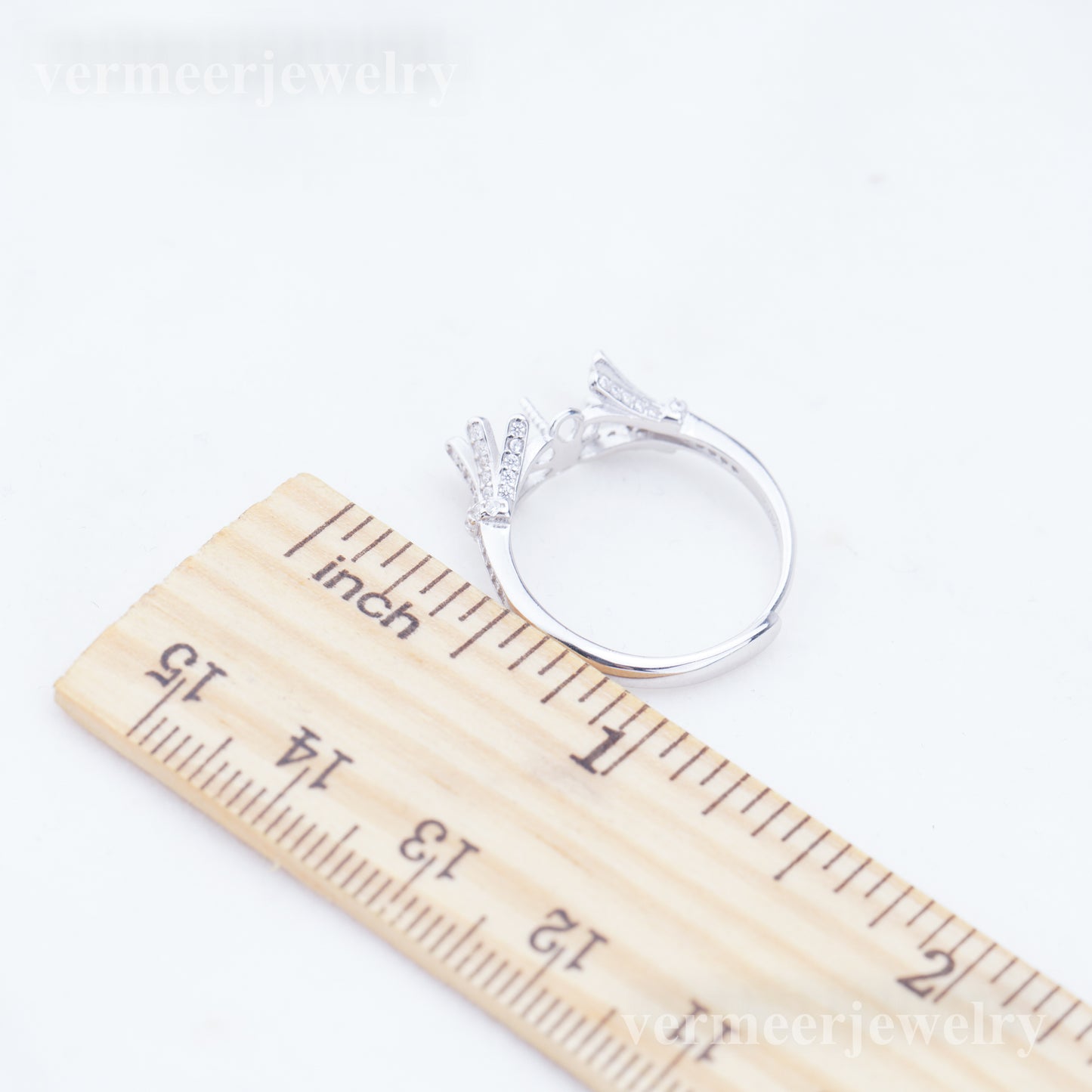 re010935 DIY 9-11mm Natural Freshwater pearl Ring accessory 925 sterling silver Adjustable size engagement ring for women