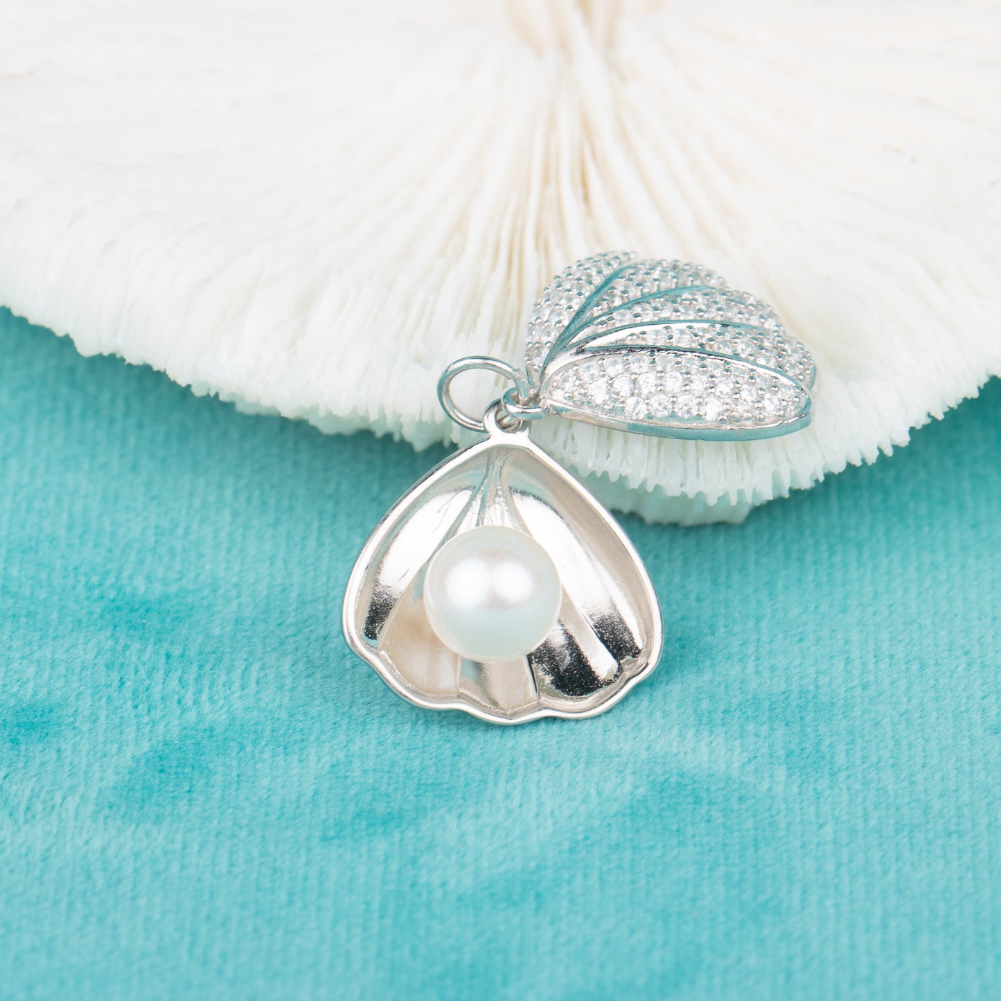 P010741 DIY 6-9mm Natural Freshwater pearl pendant accessory 925 sterling silver engagement jewelry necklace for women