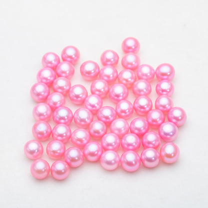 Wholesale 6-8mm AAAA grade loose freshwater pearl round shape no hole bead for pearl party