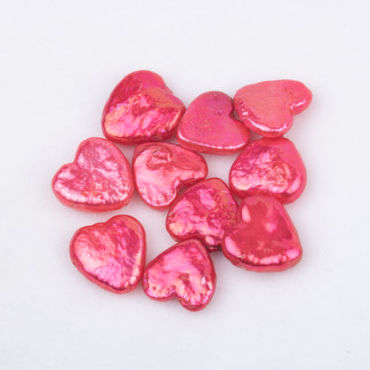 Wholesale 10colors 8-11mm loose freshwater heart shape baroque pearl no hole for pearl party