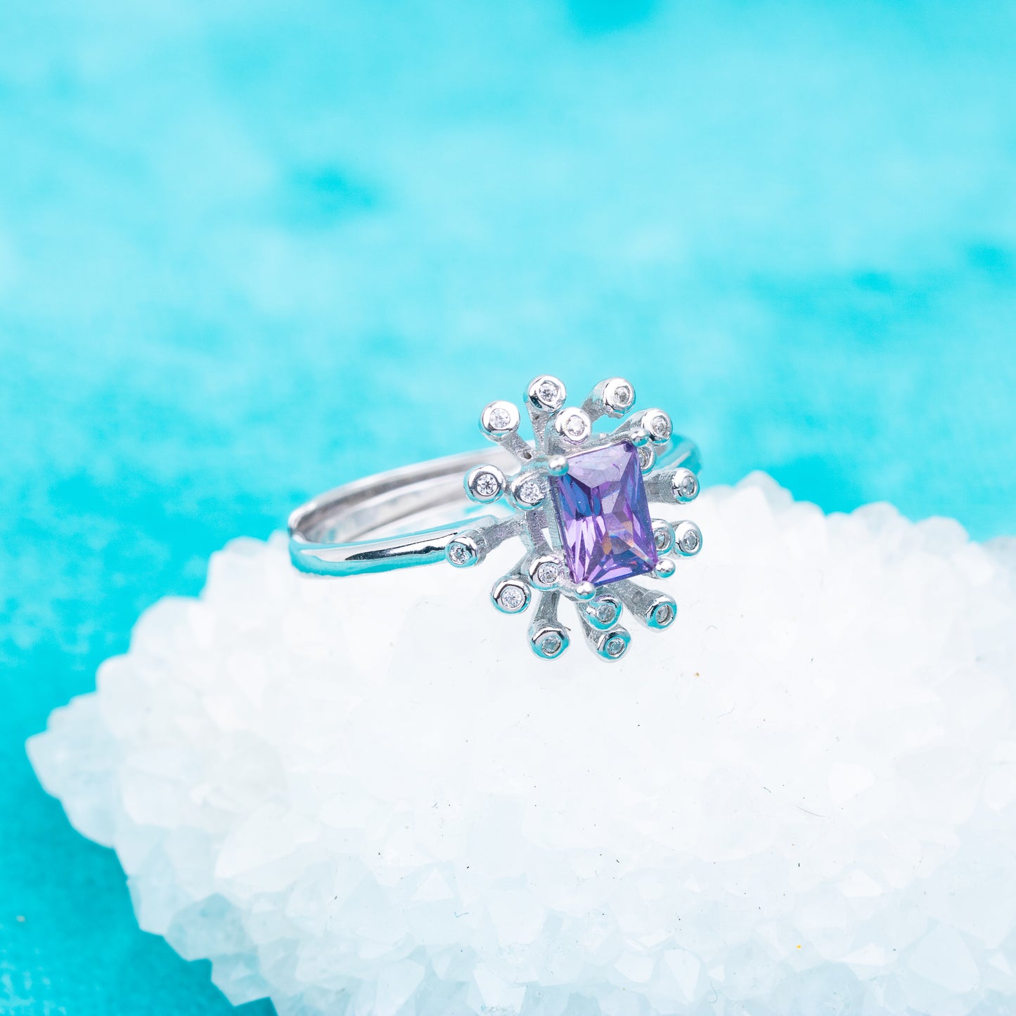 gr0007 925 sterling silver jewelry 4*6mm CZ stones engagement wedding rings birthday gemstone rings for woman