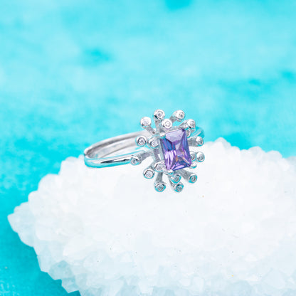 gr0007 925 sterling silver jewelry 4*6mm CZ stones engagement wedding rings birthday gemstone rings for woman