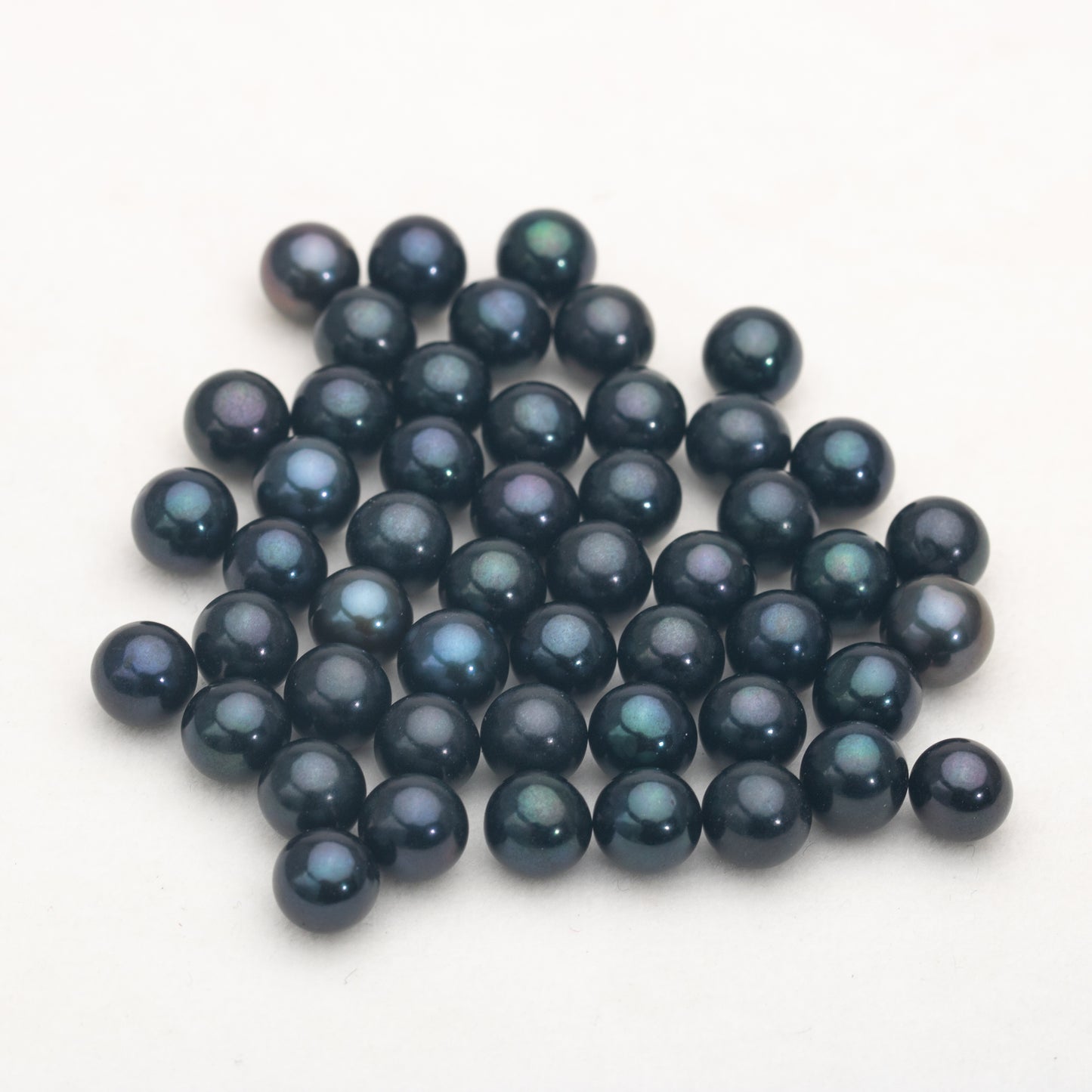 Wholesale 6-8mm AAAA grade loose freshwater pearl round shape no hole bead for pearl party