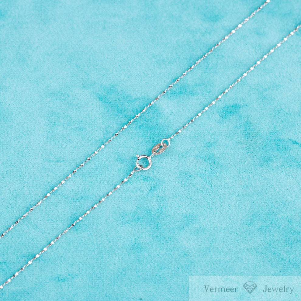Vermeer Jewelry S925 Pure Sterling Silver gypsophila shape chain Necklace for jewelry diy