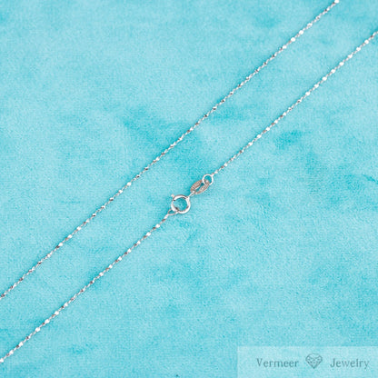 Vermeer Jewelry S925 Pure Sterling Silver gypsophila shape chain Necklace for jewelry diy