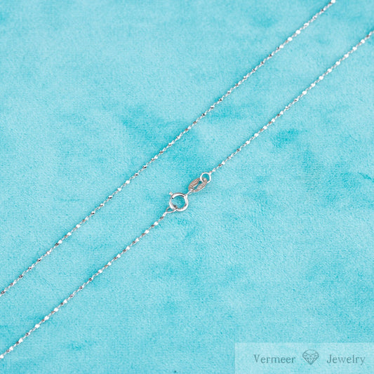 Vermeer Jewelry S925 Pure Sterling Silver gypsophila shape chain Necklace for jewelry diy
