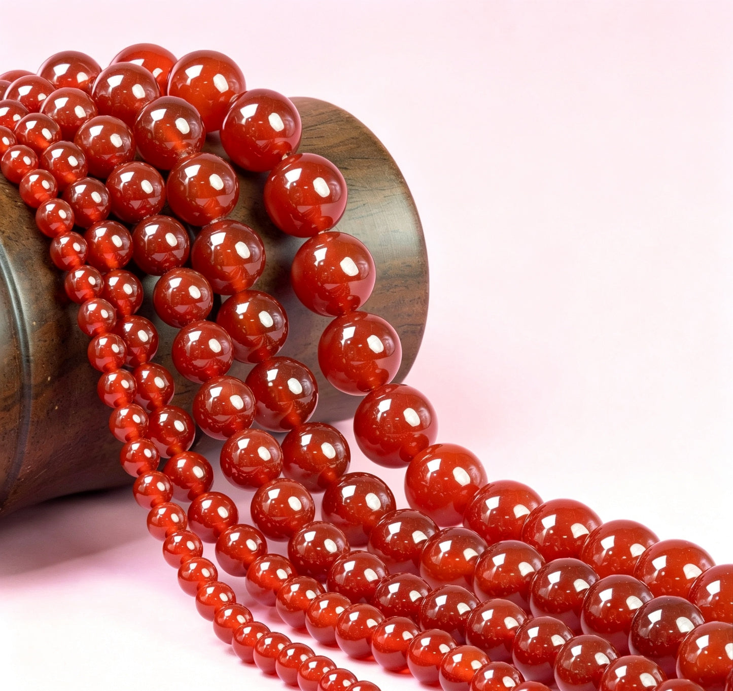 Factory-supplied 7A-grade natural red agate loose beads. DIY jewelry  accessories for beaded bracelets &charms, available for wholesale