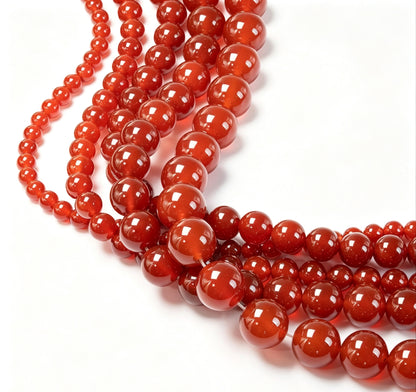 Factory-supplied 7A-grade natural red agate loose beads. DIY jewelry  accessories for beaded bracelets &charms, available for wholesale