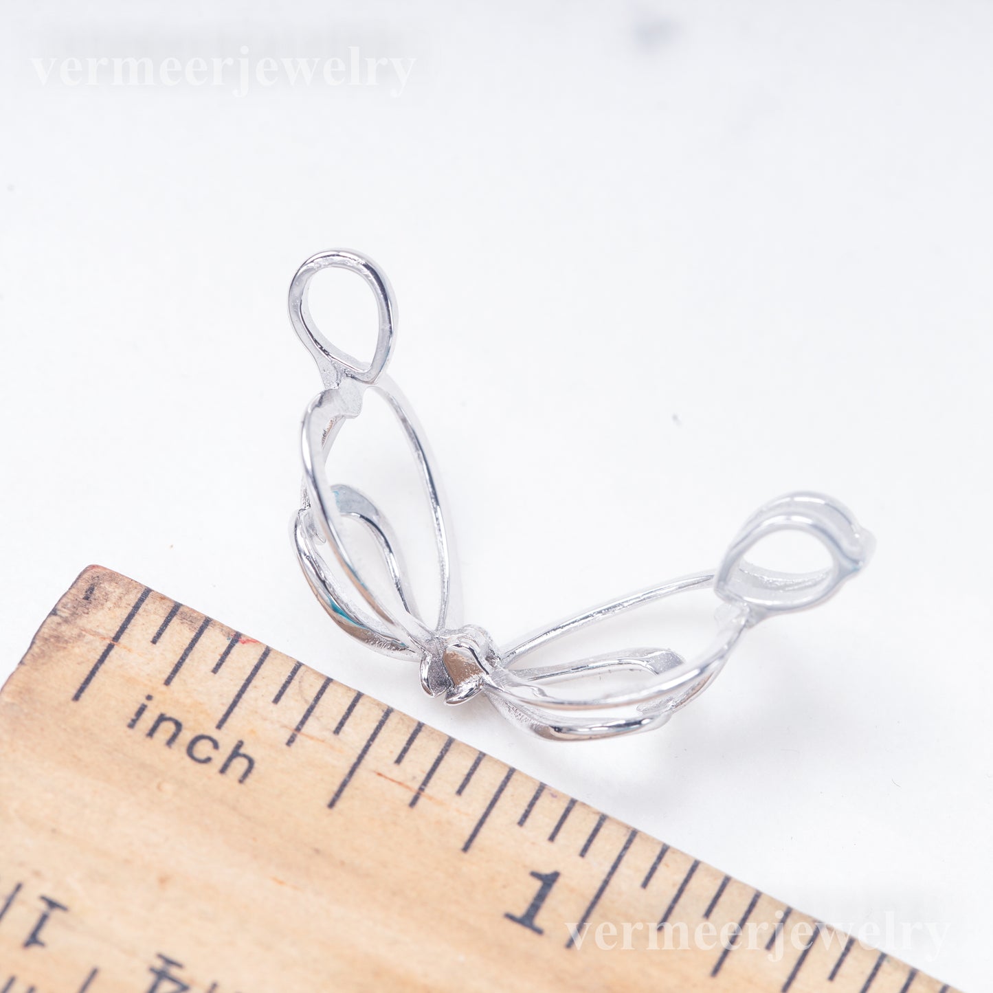 C030133 sterling silver Freshwater pearl cage pendant necklace jewelry locket for pearl party