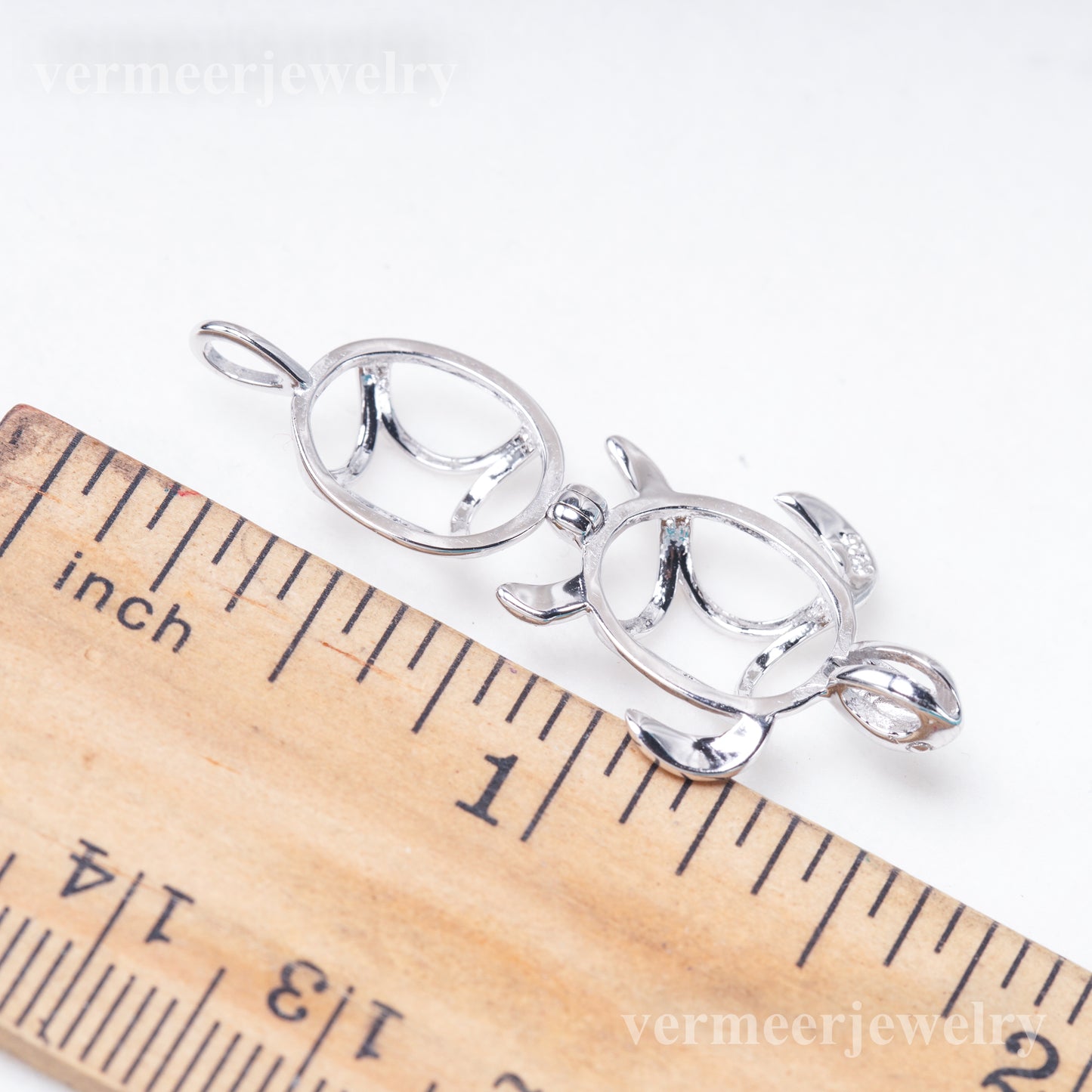 C030134 sterling silver Freshwater pearl cage pendant necklace jewelry locket for pearl party