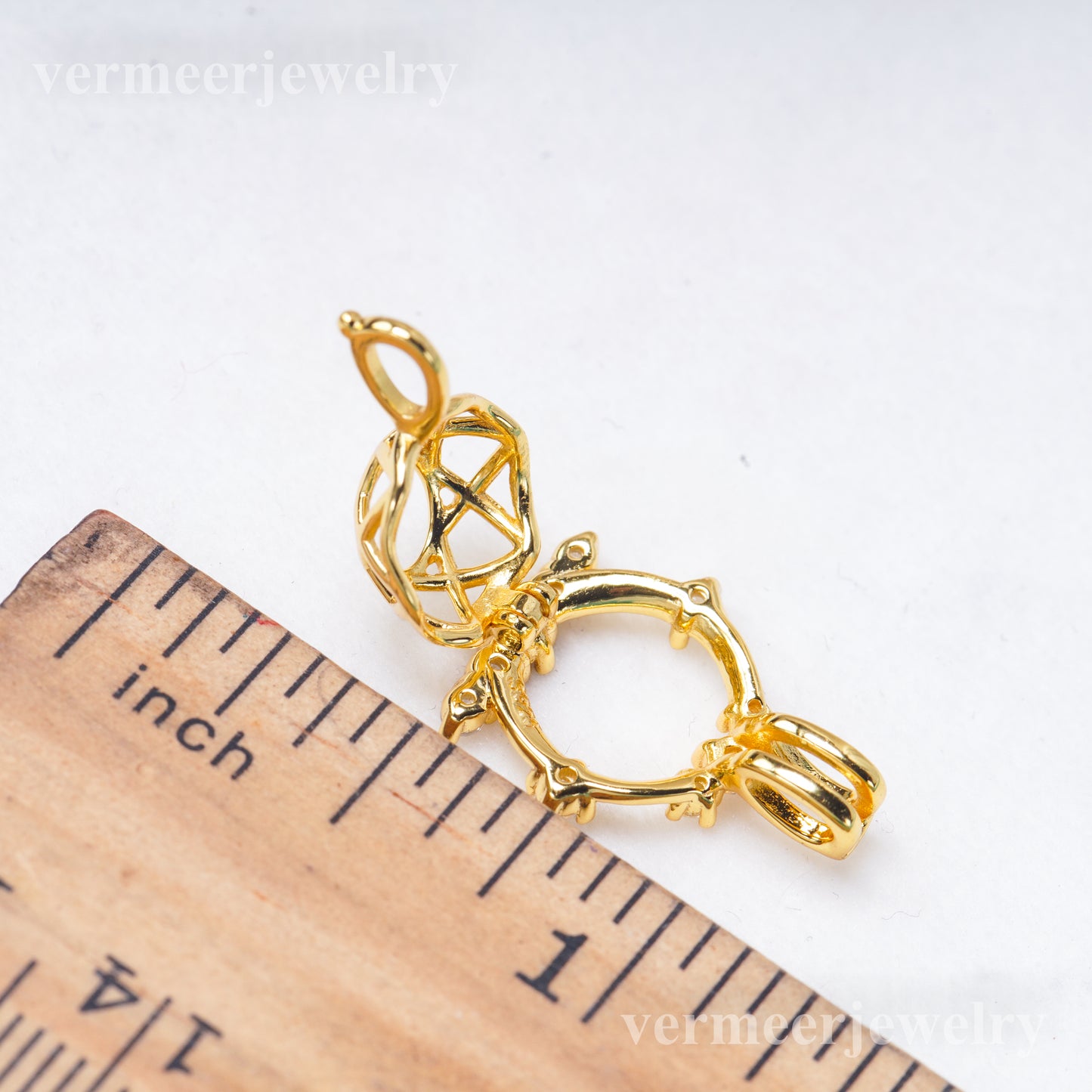 C030149 sterling silver Freshwater pearl cage pendant necklace jewelry locket for pearl party