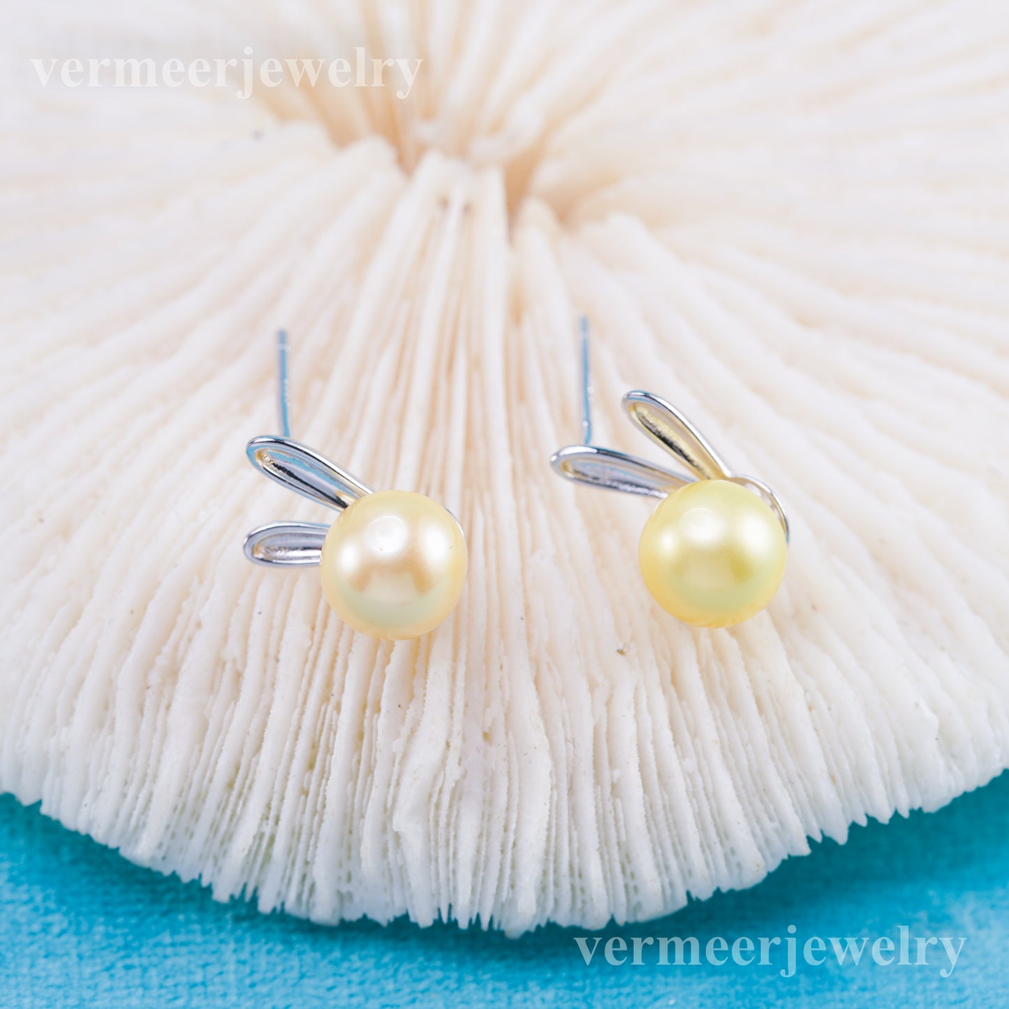 e010910 S925 pearl earring 925 sterling silver DIY 7-8mm Natural Freshwater pearl stud earring for women