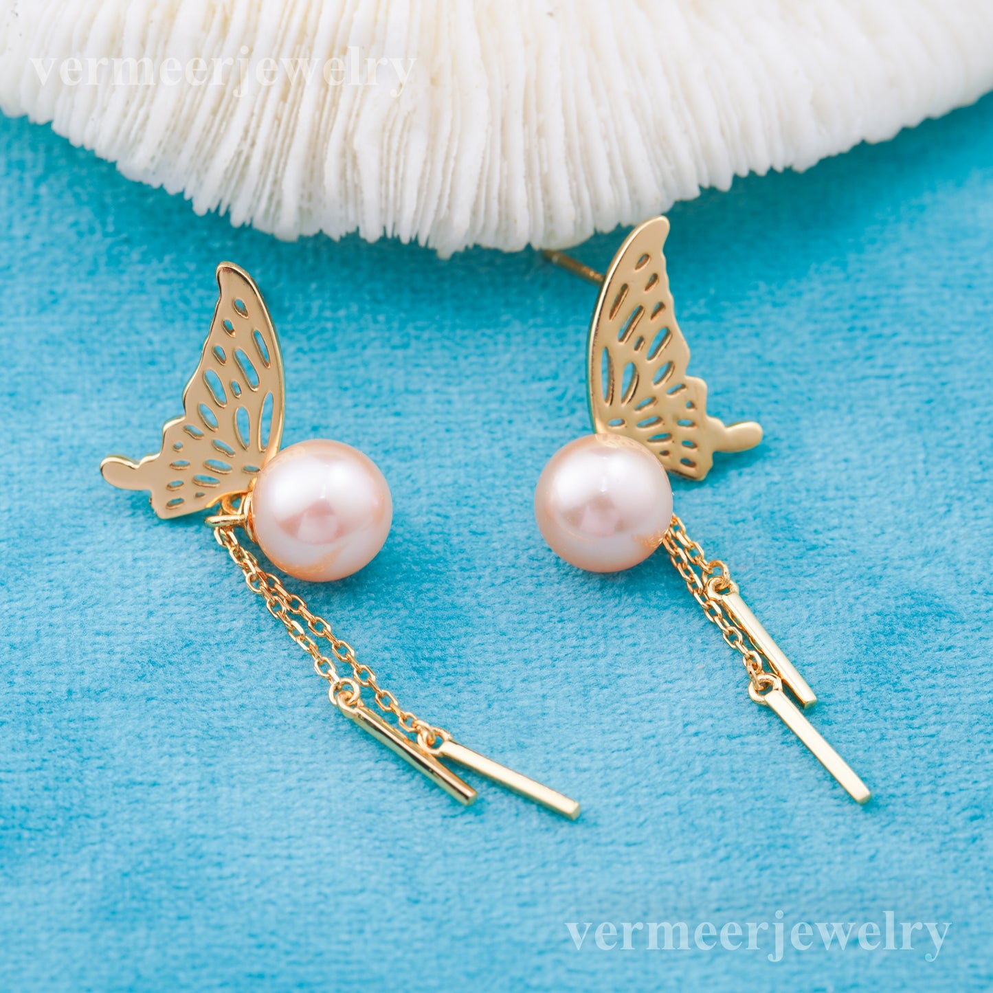 e010918 S925 pearl earring 925 sterling silver DIY 7-8mm Natural Freshwater pearl stud earring for women