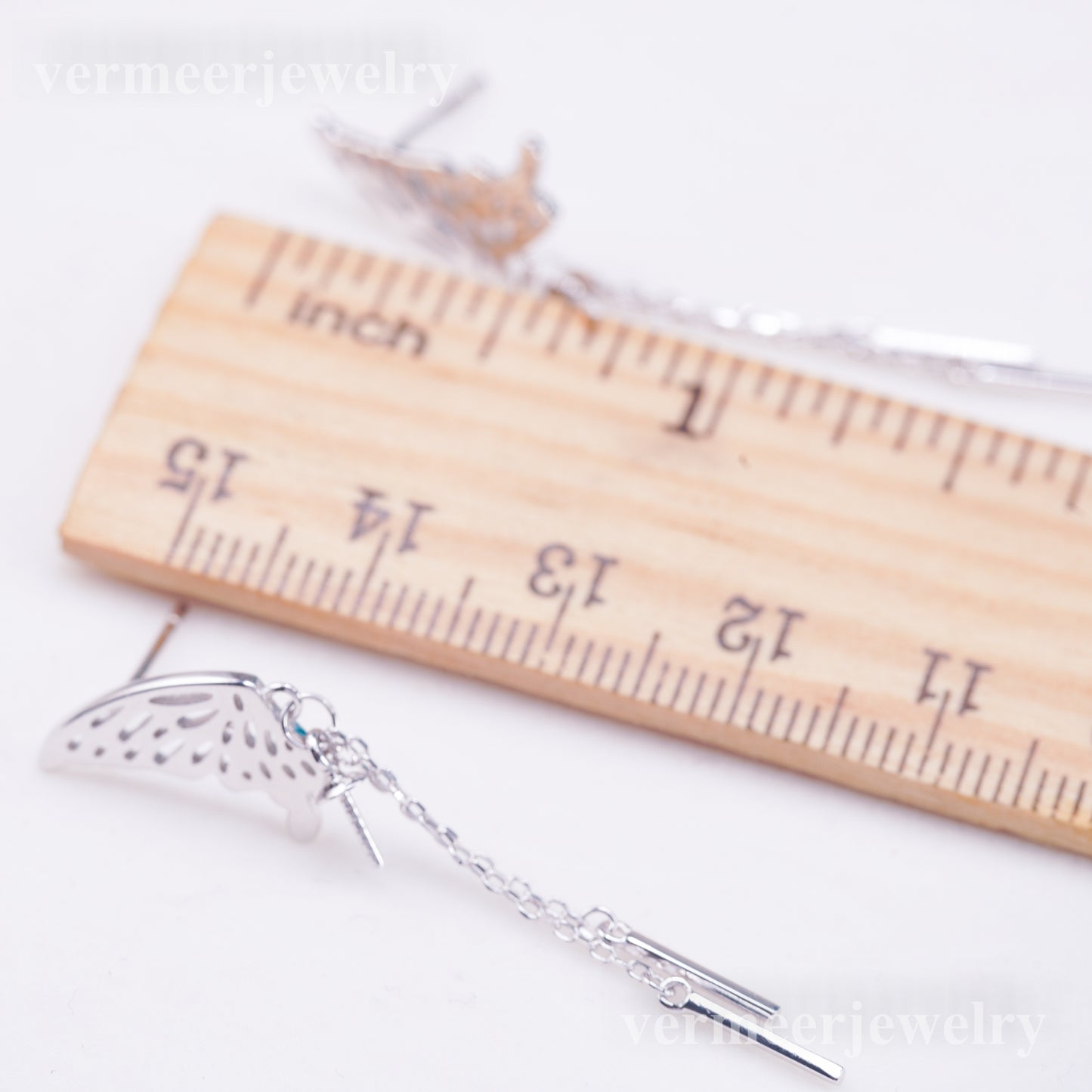 e010918 S925 pearl earring 925 sterling silver DIY 7-8mm Natural Freshwater pearl stud earring for women