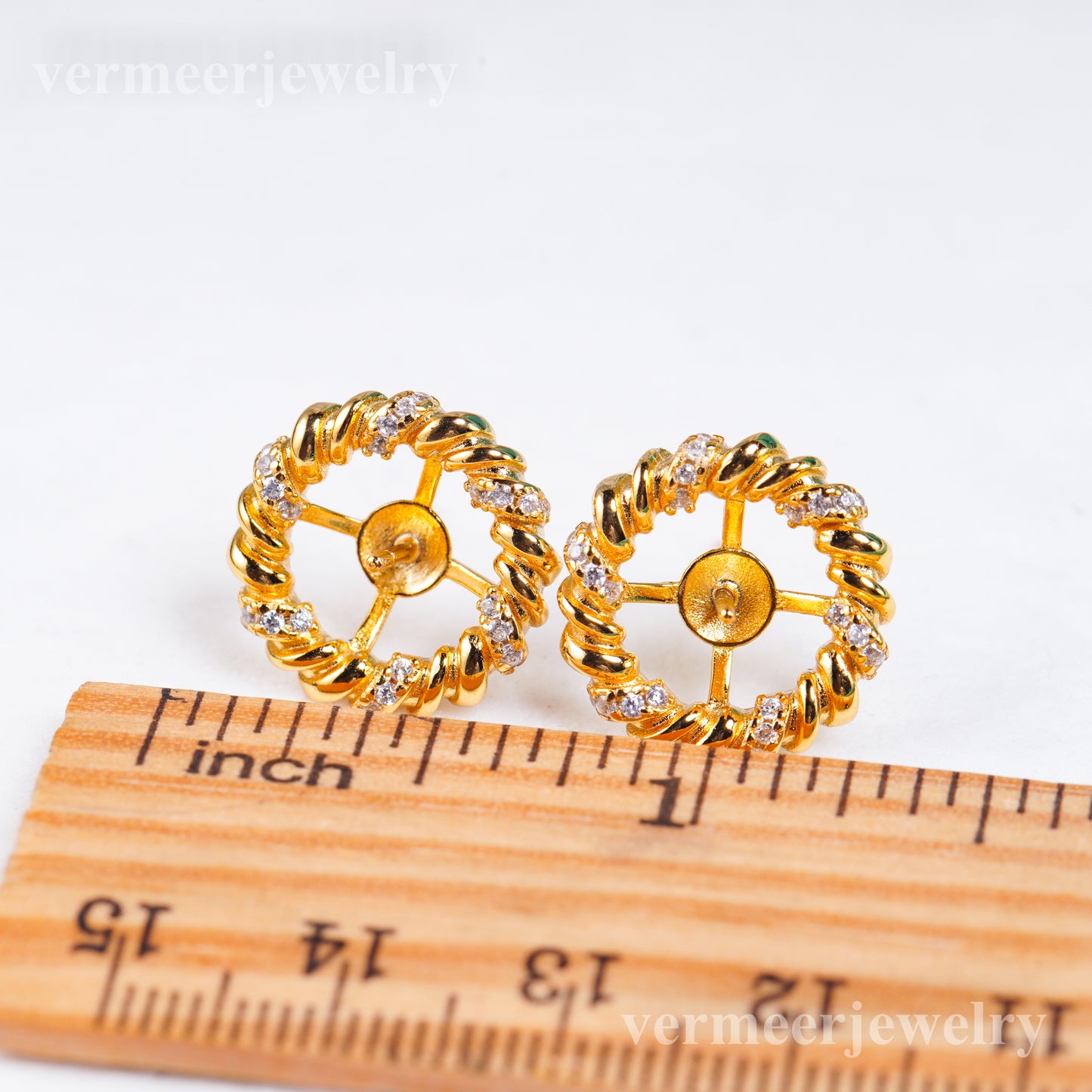 e010963 S925 pearl earring 925 sterling silver DIY 9-13mm Natural Freshwater pearl stud earring for women