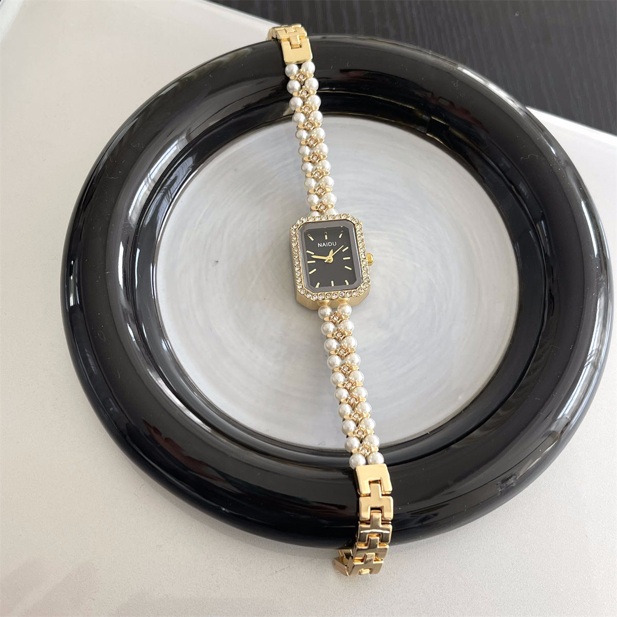 women's pearl jewelry watch luxury minimalist fashion quartz wristwatch