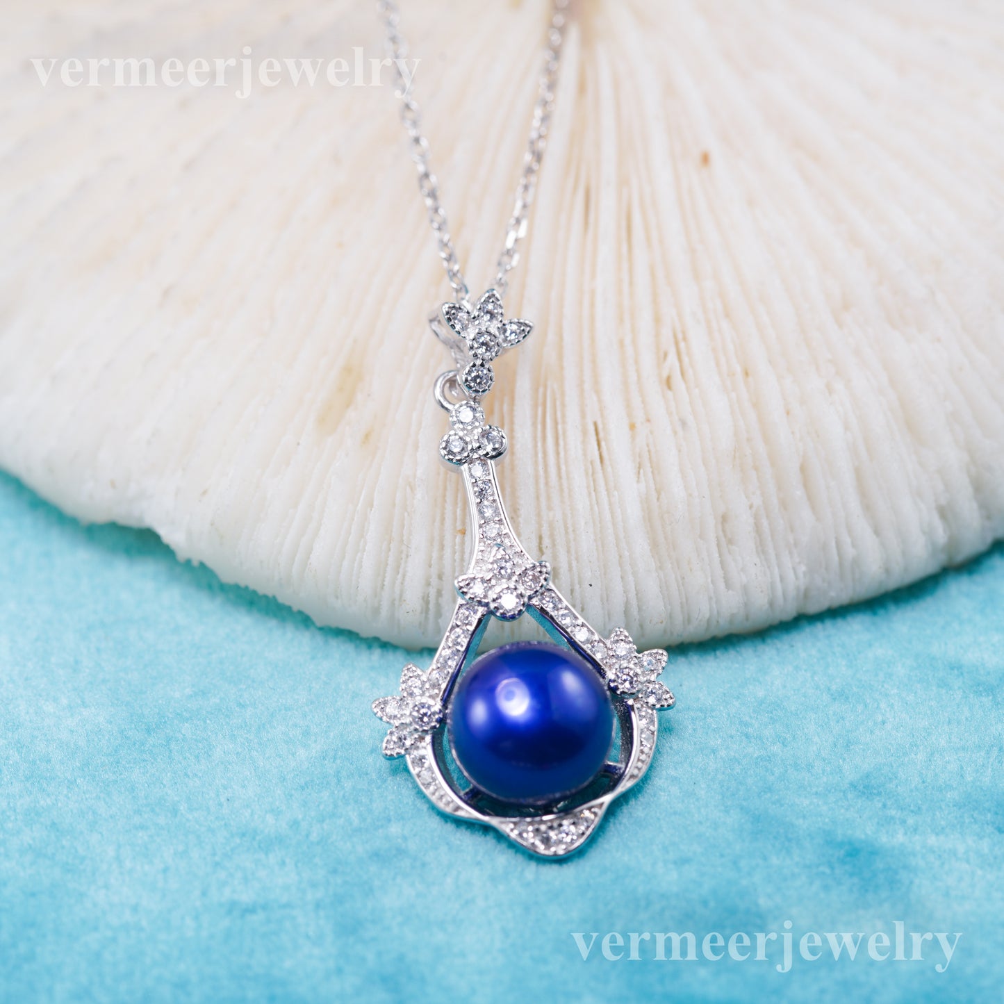 P011076 DIY 7-8mm Natural Freshwater pearl pendant accessory 925 sterling silver engagement jewelry necklace for women