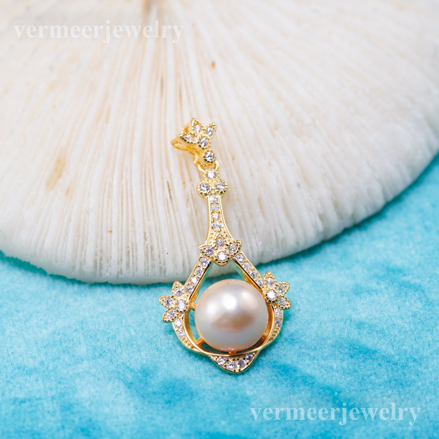 P011076 DIY 7-8mm Natural Freshwater pearl pendant accessory 925 sterling silver engagement jewelry necklace for women