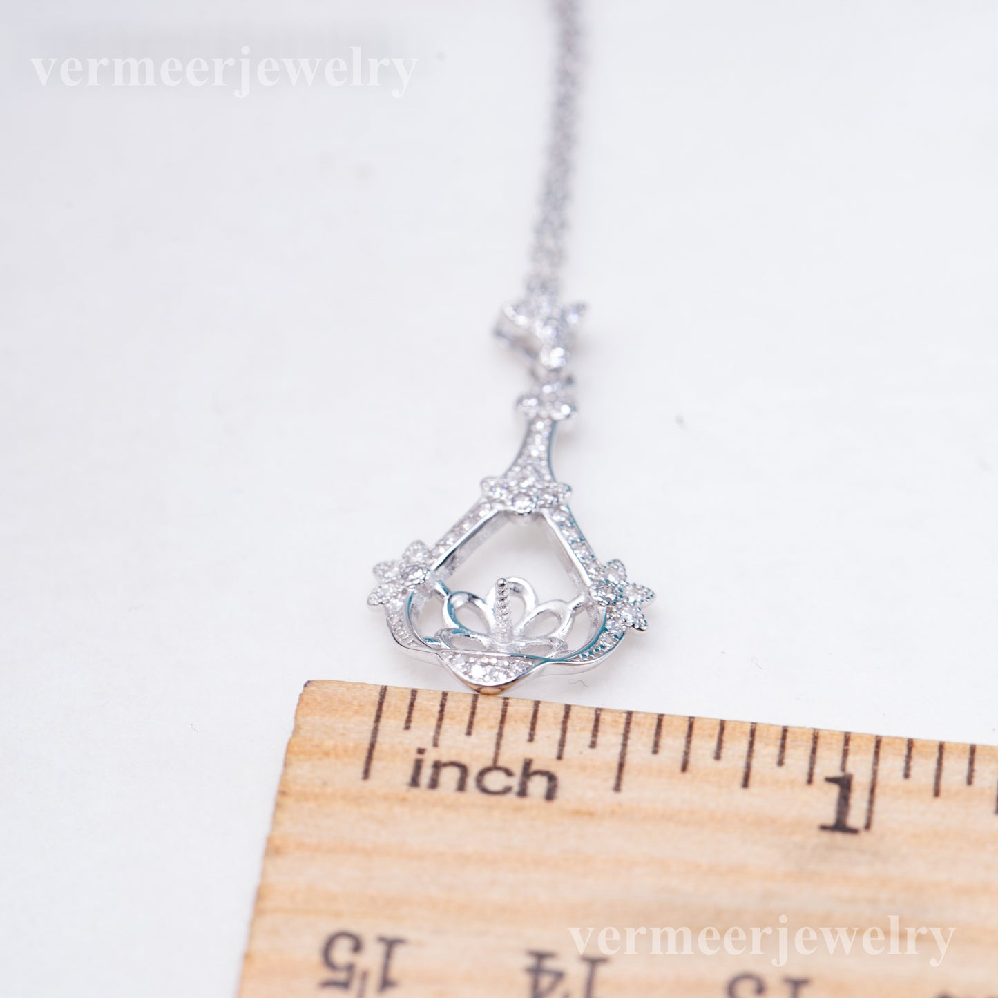 P011076 DIY 7-8mm Natural Freshwater pearl pendant accessory 925 sterling silver engagement jewelry necklace for women