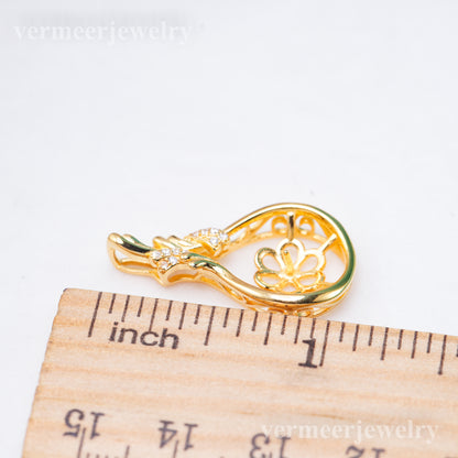 P011079 DIY 7-8mm Natural Freshwater pearl pendant accessory 925 sterling silver engagement jewelry necklace for women