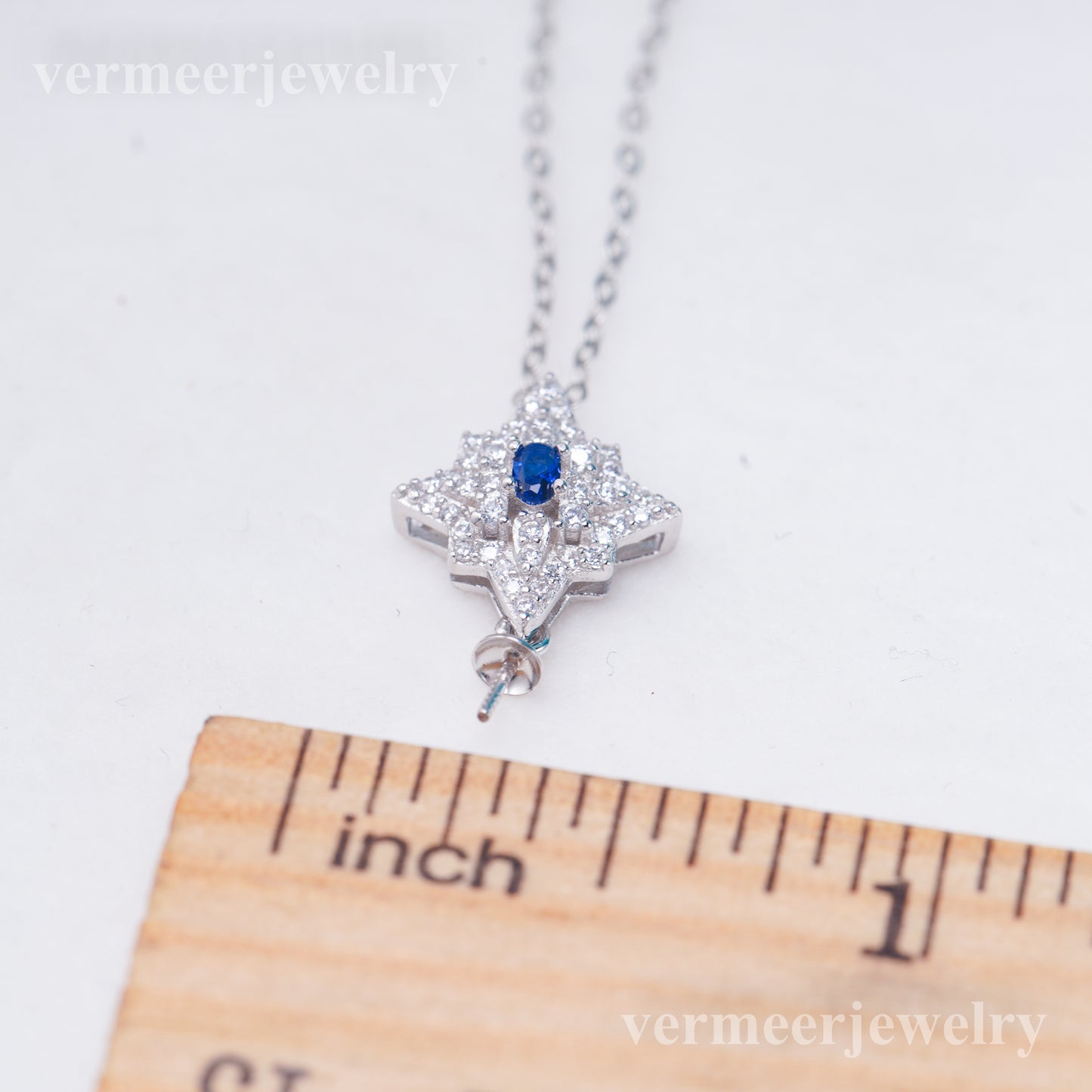 P011084 DIY 7-8mm Natural Freshwater pearl pendant accessory 925 sterling silver engagement jewelry necklace for women