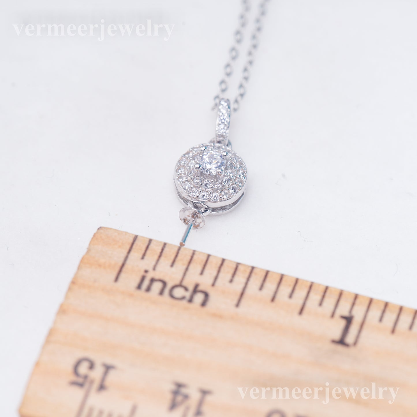 P011085 DIY 7-8mm Natural Freshwater pearl pendant accessory 925 sterling silver engagement jewelry necklace for women