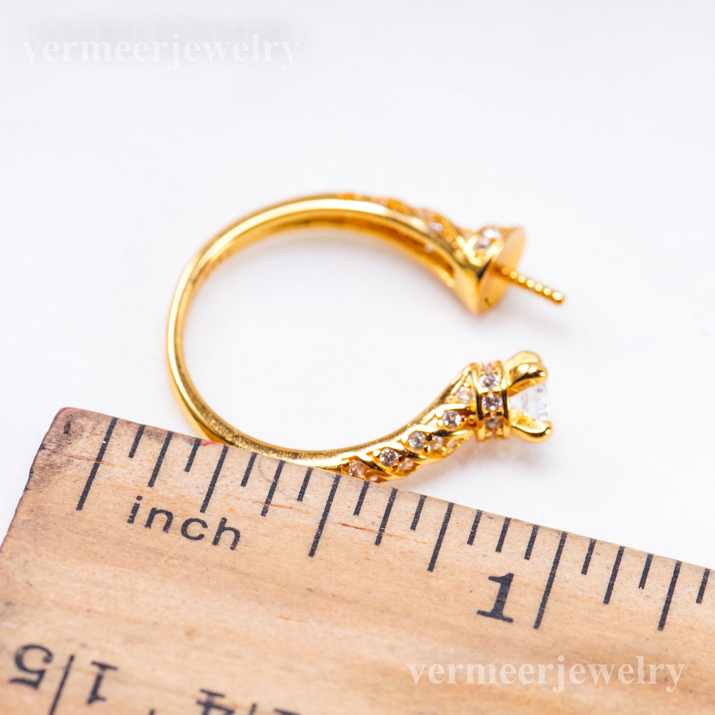 r011077 DIY 6-8mm Natural Freshwater pearl Ring accessory 925 sterling silver Adjustable size engagement jewelry ring for women