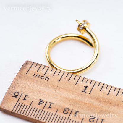 r011084 DIY 6-8mm Natural Freshwater pearl Ring accessory 925 sterling silver Adjustable size engagement jewelry ring for women