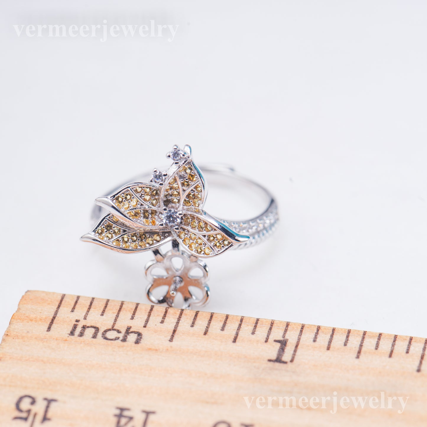 re011044 DIY 9-11mm Natural Freshwater pearl Ring accessory 925 sterling silver Adjustable size engagement ring for women