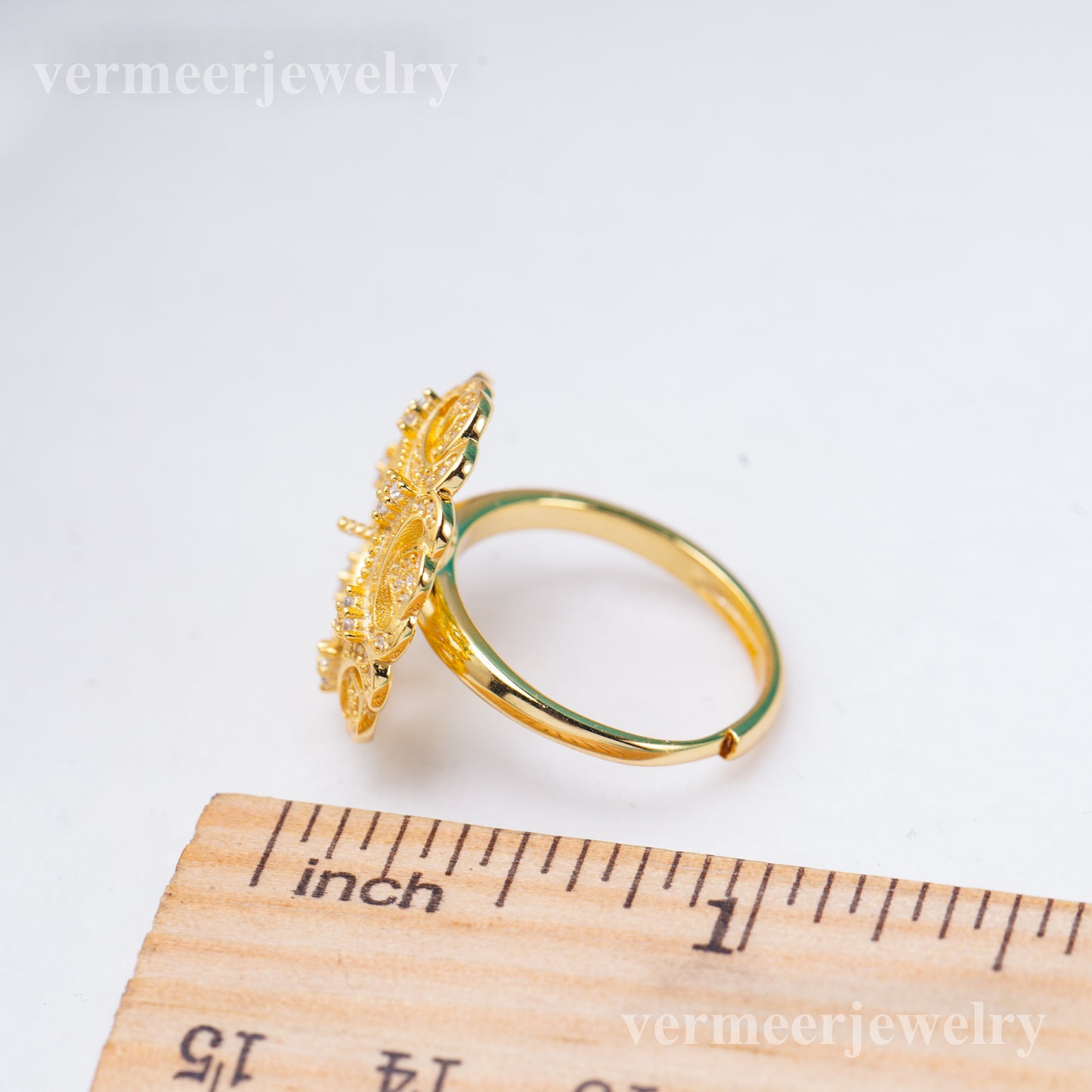 re011050 DIY 9-11mm Natural Freshwater pearl Ring accessory 925 sterling silver Adjustable size engagement ring for women