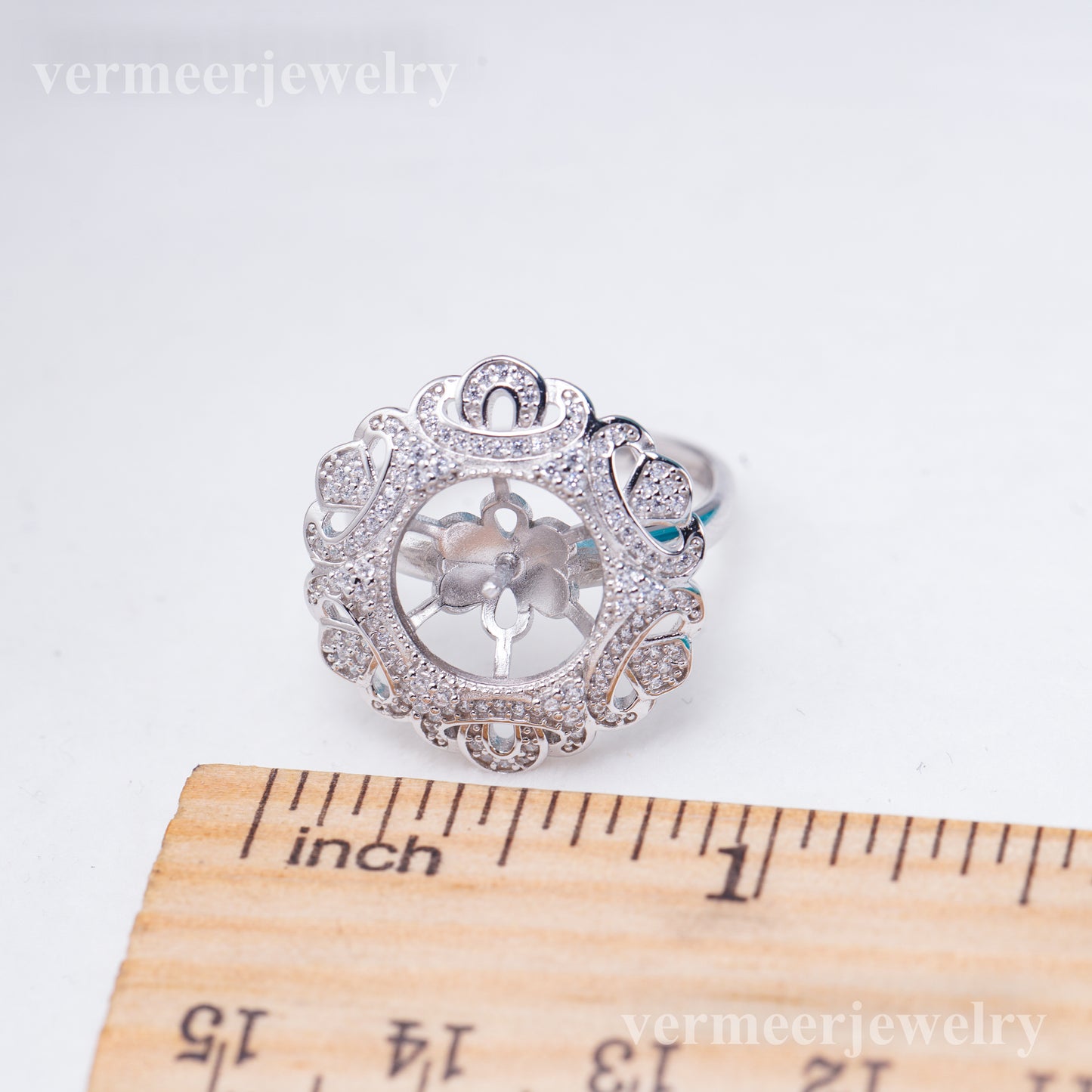 re011050 DIY 9-11mm Natural Freshwater pearl Ring accessory 925 sterling silver Adjustable size engagement ring for women